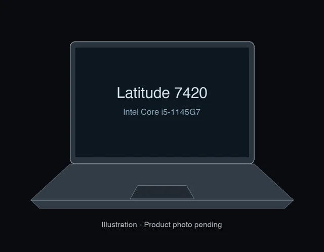 原創筆電外觀示意,非 Dell Latitude 7420 產品照片;待補具公開使用授權的真機照片